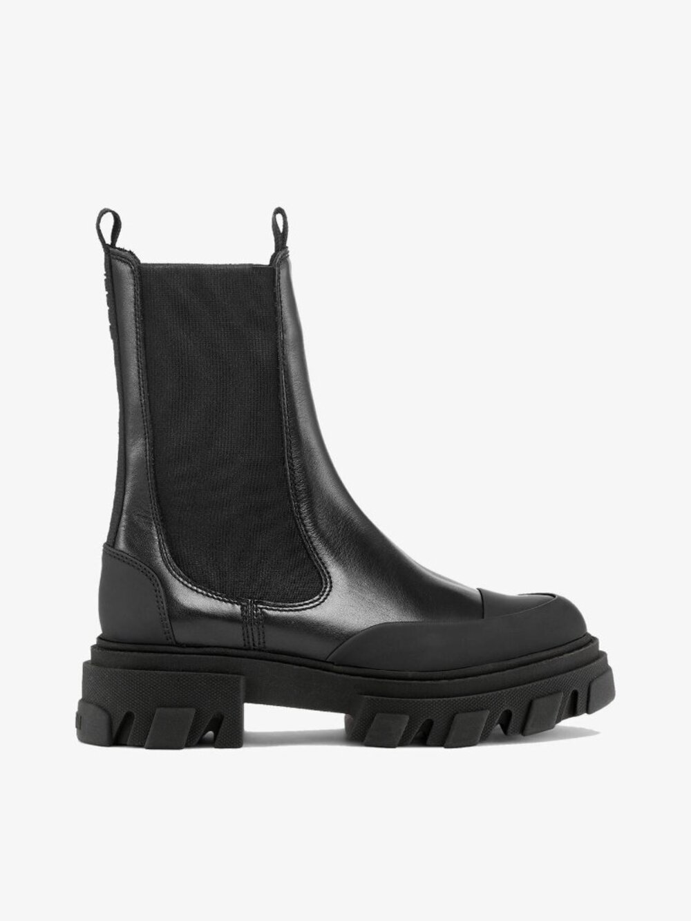 Cleated Mid Chelsea Boots in Black, Brand New in Box!